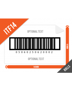 ITF14 (GTIN14) Barcode Labelm 101mm x 148mm