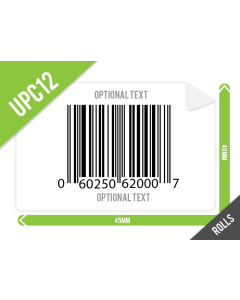 UPC-A Barcode Labels 45mm x 40mm